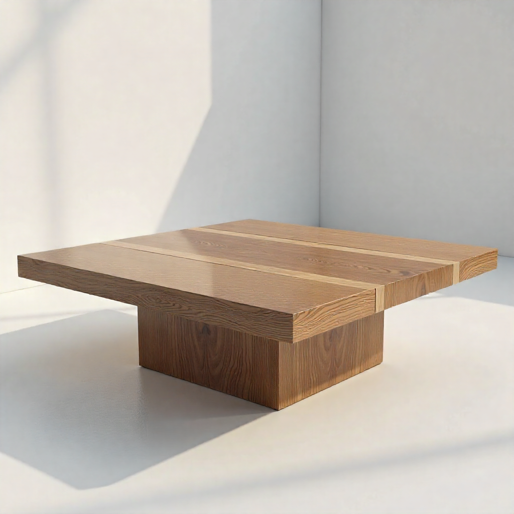 Salontafel met ingelegde details